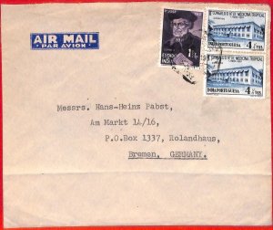 aa3972 - Portuguese India - POSTAL HISTORY -  AIRMAIL Cover to GERMANY 1950's