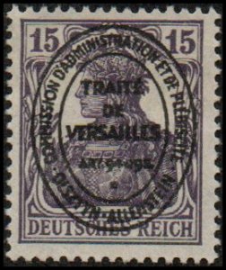 Allenstein 17 - Unused-NG - 15pf Germania, Versailles Ovpt (1920)(cv $0.55)