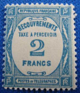 FRANCE 1927  -  SCOTT # J64  -   2 STAMPS   MNH     (f16)