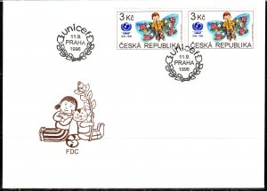 Czech Rep. UNICEF FDC / 1996