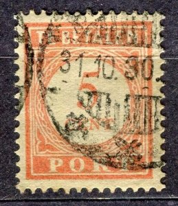 NETHERLANDS INDIES; 1913 early Postage Due issue fine used 1c. value