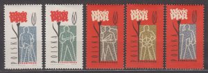 Poland Scott 1041-1045 MH
