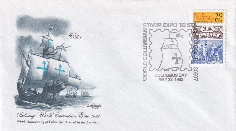 1992, 500th Anniv. Columbus in America, Art Master, FDC (E12242)