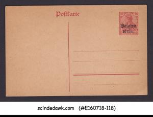 GERMAN OCCUPATION ON BELGIUM - 10c POSTCARD - OVPT - MINT