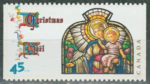 #1669as Canada MNH Christmas 1997 Madonna and Child Bklt Sgl