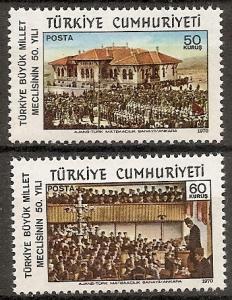 TURKEY 1842-43 MNH 1970 National Assembly 50th Anniv,