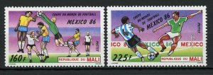 Soccer Sport World Cup Mexico '86 Serie Set of 2 Stamps Mint NH