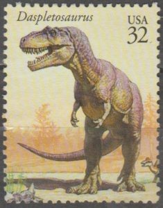 Scott 3136k, Daspletosaurus USED Single, .32 cent.