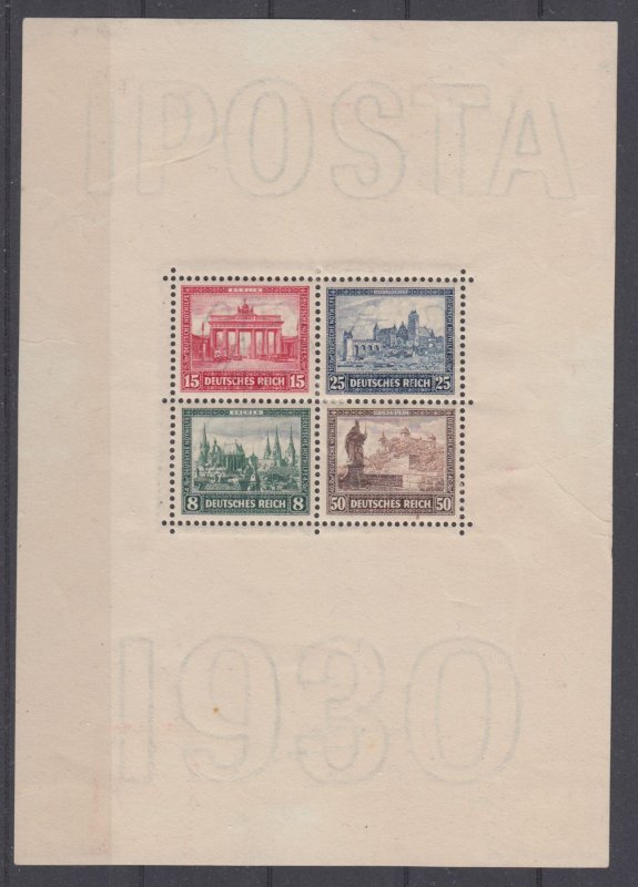 Germany 1930 Sc#B33 Mi#SS 1 mh IPOSTA (DR1002)