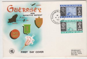 Guernsey 1970 Corrected Latitude pair on FDC