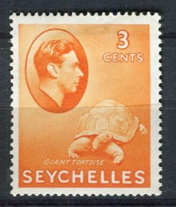 SEYCHELLES; 1938 early GVI issue fine Mint hinged 3c. value