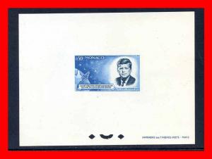 Monaco 1964 #596 Variety, JFK Deluxe Proof Sheet