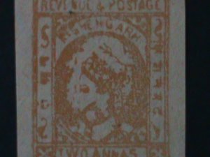 ​INDIA-KISHANGARH  STATES- SC#26 MAHARAJA SARDUL SINGH POSTAGE STAMP- IMPERF