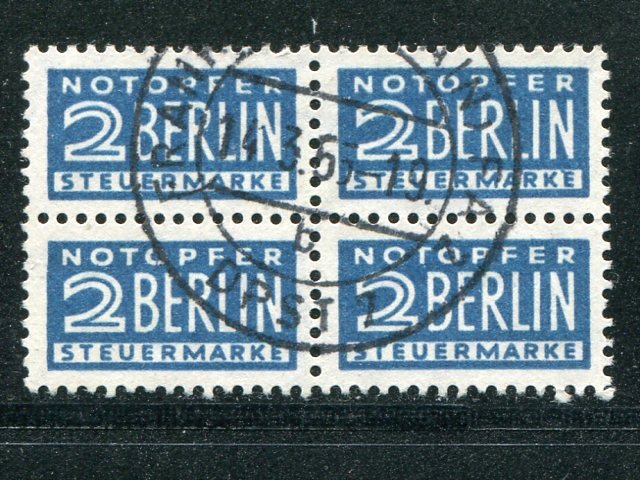 Berlin Michel 8x  block of 4  color variety  - Lakeshore Philatelics