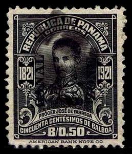 1921 CANAL ZONE #66 PANAMA OVERPRINT - USED - VF - CV$85.00 (ESP#0440)