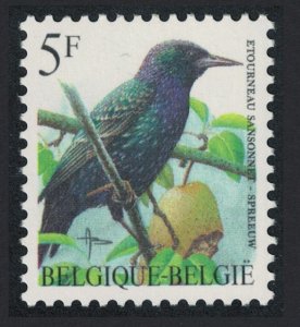 Belgium Common starling Bird Buzin 'Etourneau sansonnet' 5f 1990 MNH