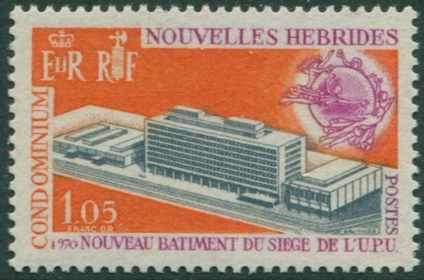 New Hebrides French 1970 SGF156 1f.05 UPU Headquarters MNH