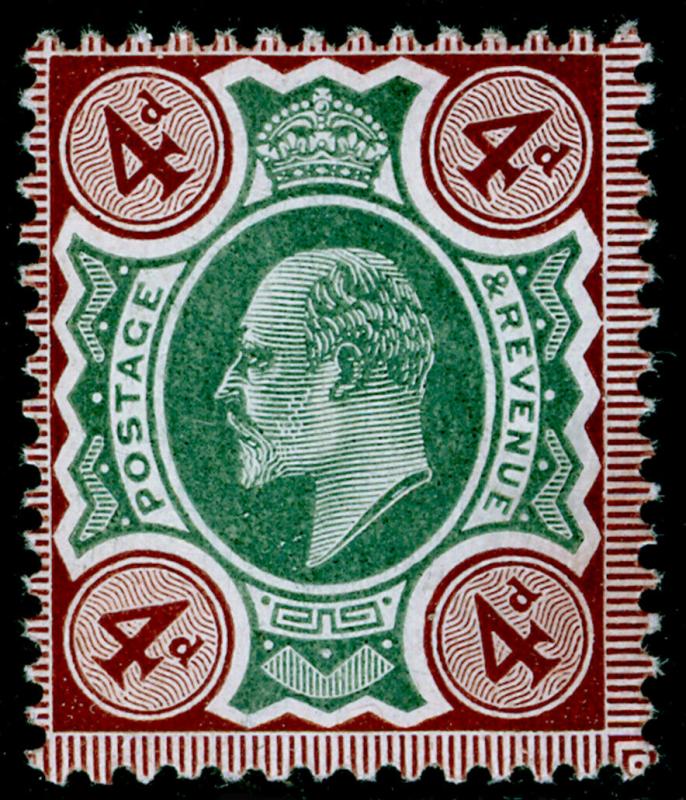 SG236a SPEC M24(1), 4d green & chocolate-brown (CHALKY), NH MINT. Cat £70. 