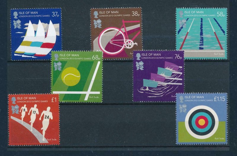 [106901] Isle of Man 2012 Olympic Games London cycling swimming tennis  MNH