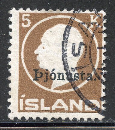 Iceland # o51, Used.