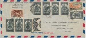57355 - MEXICO - POSTAL HISTORY: AIRMAIL Cover to NETHERLANDS 1948 - NICE!