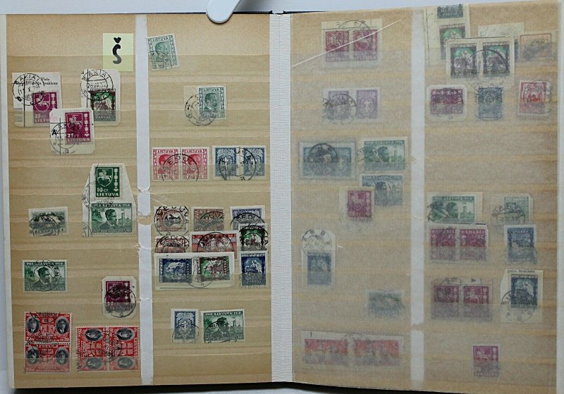 Lithuania 1920’s/30’s specialised collection of cancellations on definiti Stamps