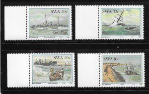 South West Africa 1987 Shipwrecks Sc 590-593 MNH A2611