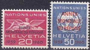 Switzerland #7o31-2 MNH  (K2506)