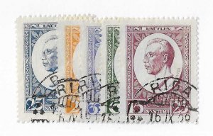 Latvia Sc #B46-B50 set of 5 used VF