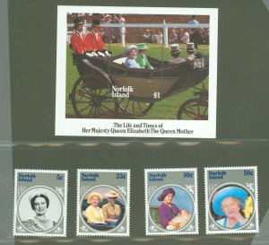 Norfolk Island #364-368  Single (Complete Set) (Queen)