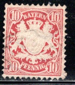 German States Bavaria Scott # 41, used