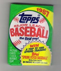 TOPPS 1987 WAX PACK UNOPENED