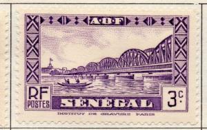 Senegal 1935-40 Early Issue Fine Mint Hinged 3c. 193272