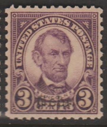 U.S. Scott #672 Lincoln - Nebraska Overprint Stamp - Mint Single