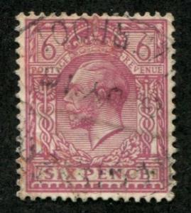 Great Britain SC# 167 George V 6d canceled