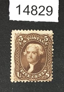 MOMEN: US STAMPS # 76 UNUSED NO GUM DARK BROWN $550 LOT #14829