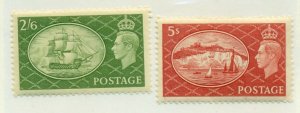 GREAT BRITAIN #286-7, Mint Hinged, Scott $18.80