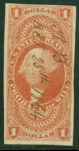 EDW1949SELL : USA Scott #R76a Very Fine, Used with large margins. Catalog $100.