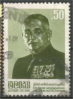 SRI LANKA, 1982, used 50c, Sir John Kotelawala Scott 642