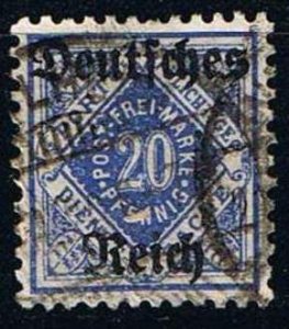 Wurttemberg 1920,Sc.#O62 used, Municipal Service optd 'Deutfches Reich&#...