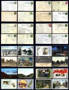 Lot of 16 used Picture Post Cards from various States and locations - Lot # 5