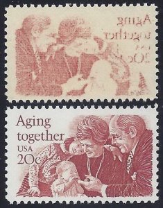 2011-20c Aging Together Reverse Offset Error / EFO Mint NH