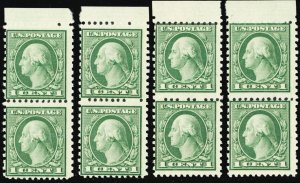 538, Mint NH 1¢ Eight Stamps CV $184.00 * Stuart Katz