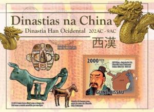 GUINE BISSAU 2010 SHEET CHINESE DYNASTIES CHINOISES DINASTIAS DE CHINA