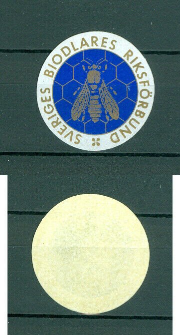 Sweden. Seal 1960s. MNH. Sweden Bee-Keepers Association.