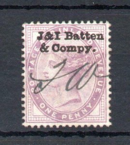 1d LILAC  J & I BATTEN PROTECTIVE OVERPRINT