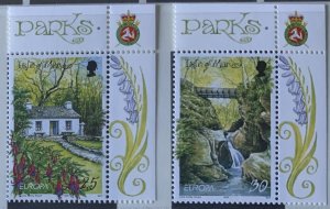 ISLE OF MAN 1999 EUROPA .PARKS. SG830/831  MNH ..SEE SCAN