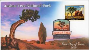 19-0015, 2019, Joshua Tree NP, Digital Color Postmark, FDC, $7.35 Stamp