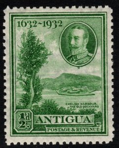 ANTIGUA SG81 1932 ½d GREEN MTD MINT