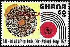 GHANA   #443 MNH OVERPRINTED BELGICA 72 IN RED  (2)